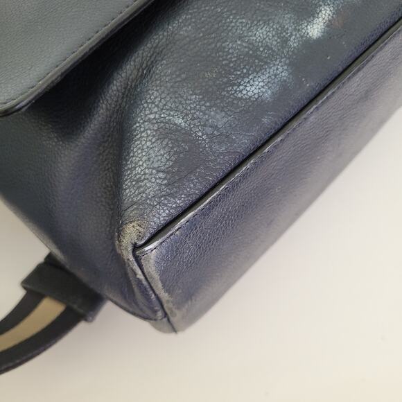 Coach F54792 Leather Charles Laptop Crossbody Shoulder Bag Midnight Blue Large - Picture 14 of 15